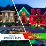 outdoor lighting on a home