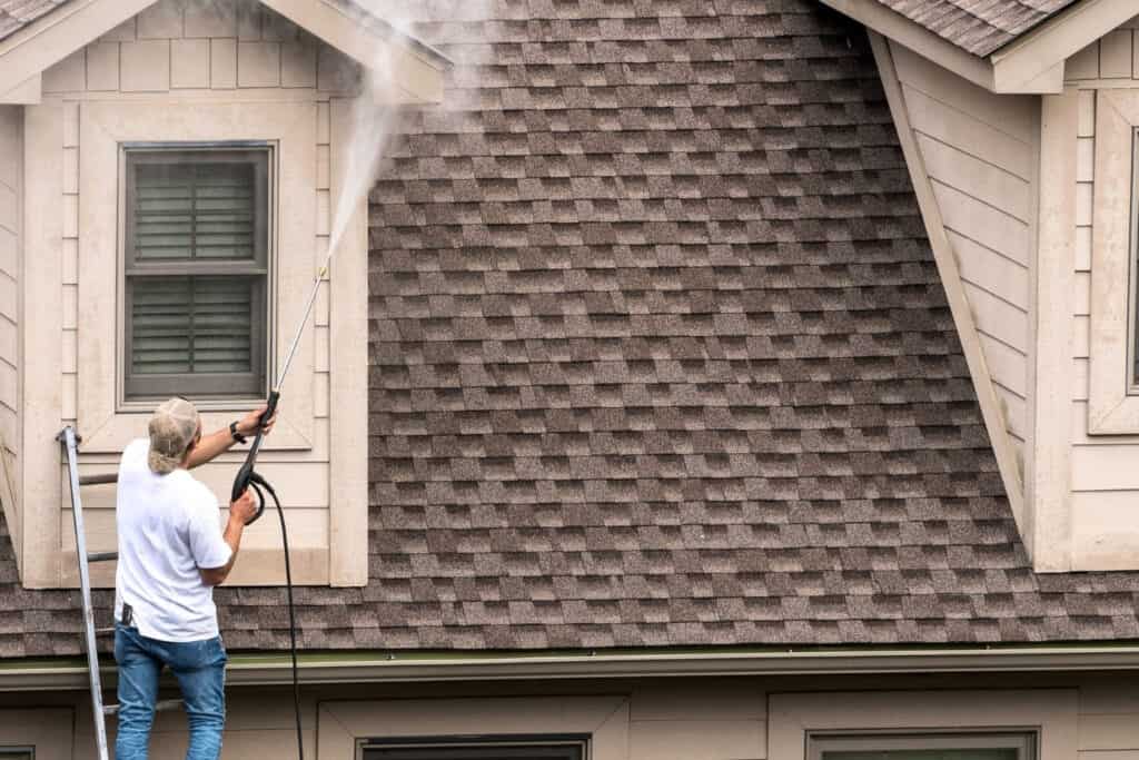 Pressure Washing service for cleaning roofs