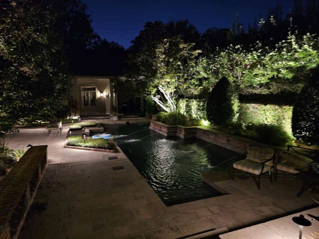 Pool Perimeter landscape Lighting for a Stunning Glow