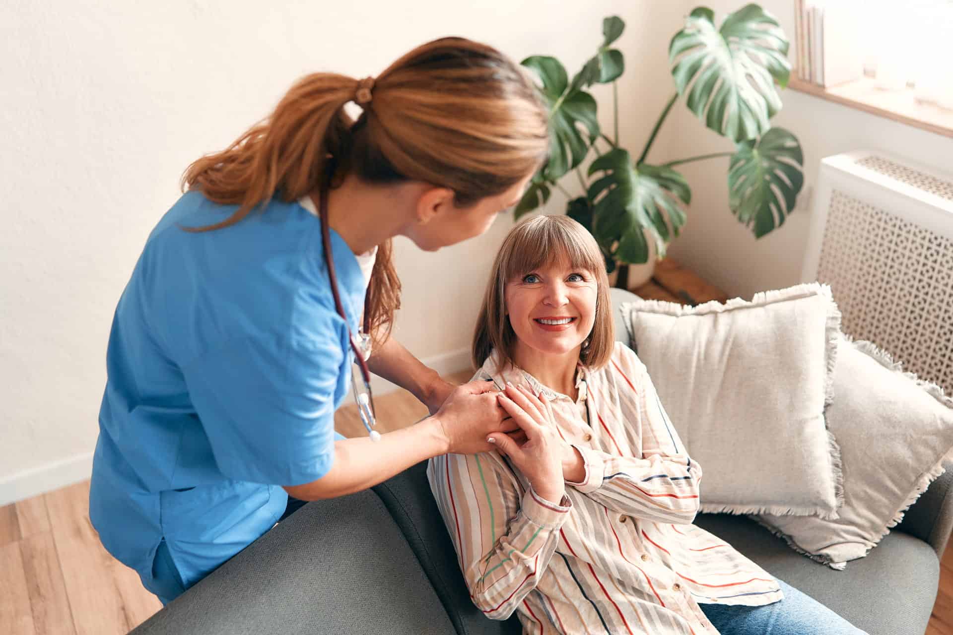 Nurse with a patient