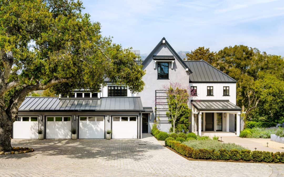 white and grey house