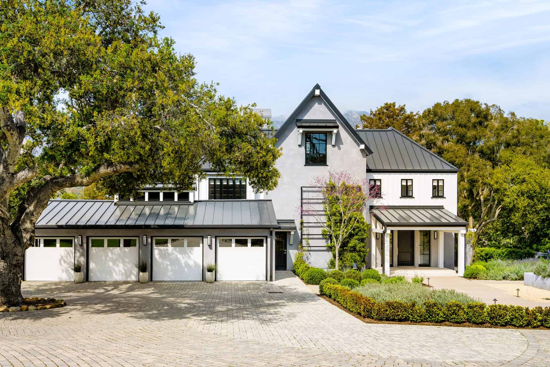 white and grey house